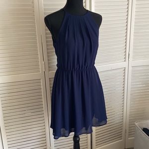 Lush blue mini dress